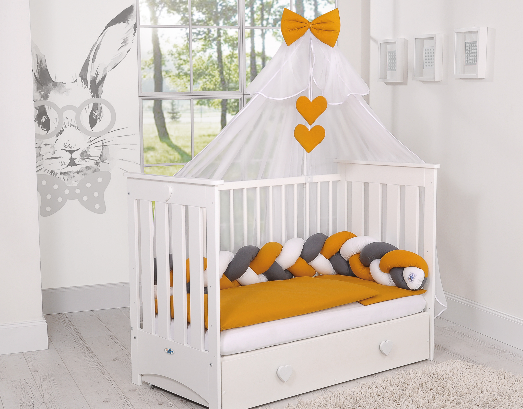 Conjunto de berço bebé 5+ elementos Trança