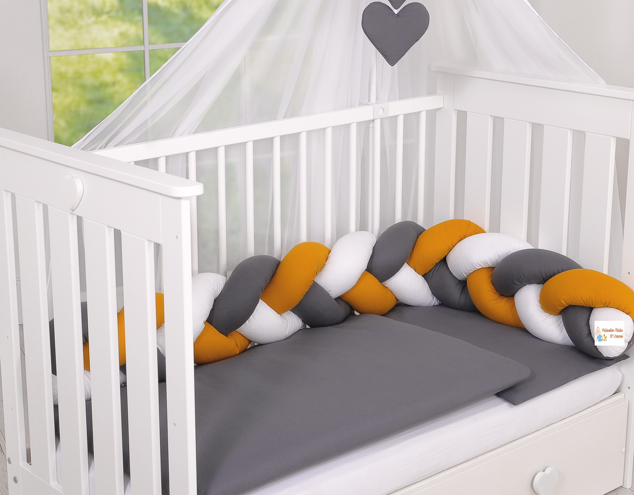 Conjunto de berço bebé 5+ elementos Trança - Image 11
