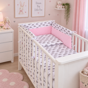 CONJUNTO DE BERÇO DE BEBÉ 3 ELEMENTOS