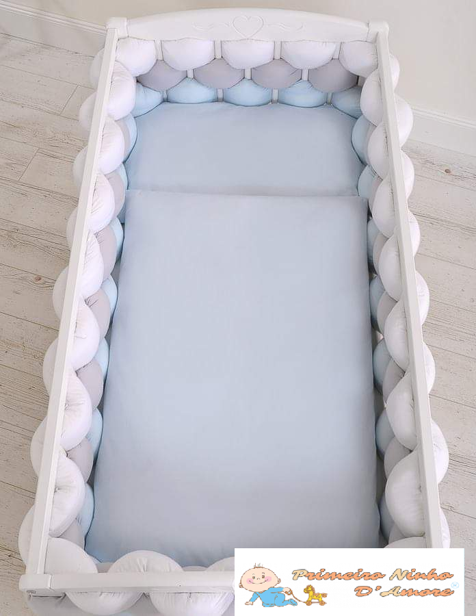 CONJUNTO DE BERÇO DE BEBÉ 3 ELEMENTOS TRANÇA - Image 9