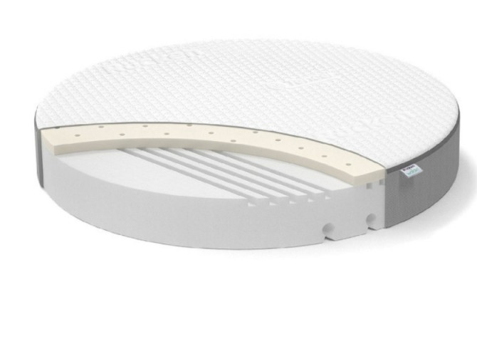 Colchão de berço oval grande ou redondo Large Premium com látex - Image 2