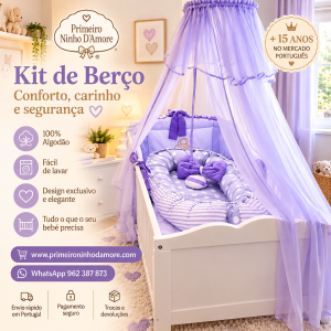 CONJUNTO DE BERÇO BEBÉ 5+ ELEMENTOS
