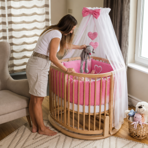 Conjunto de cama bebé 5 elementos coração